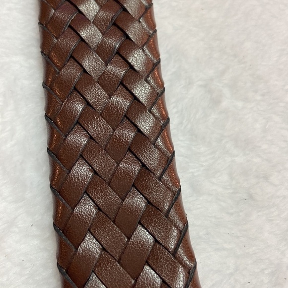 AGB Leather Braided Belt Size 42/105 - Picture 5 of 11